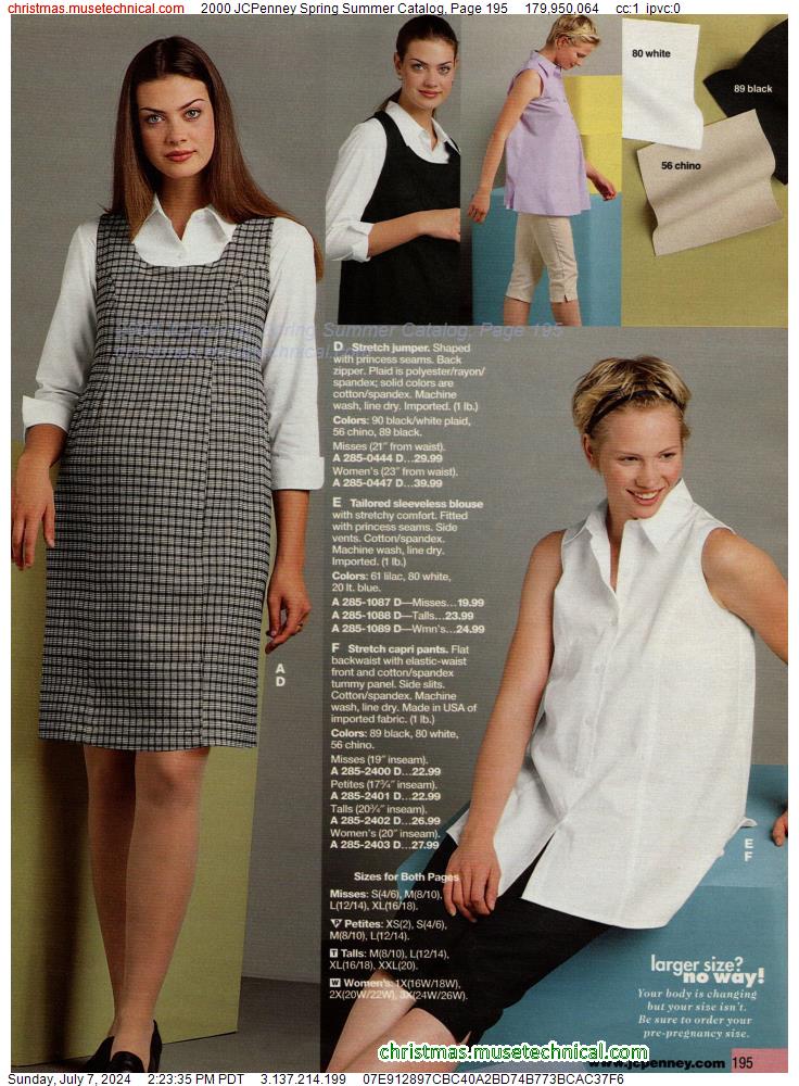 2000 JCPenney Spring Summer Catalog, Page 195