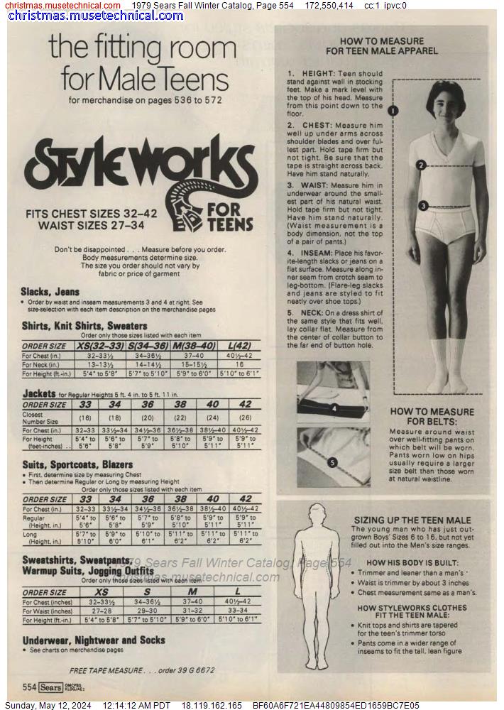 1979 Sears Fall Winter Catalog, Page 554