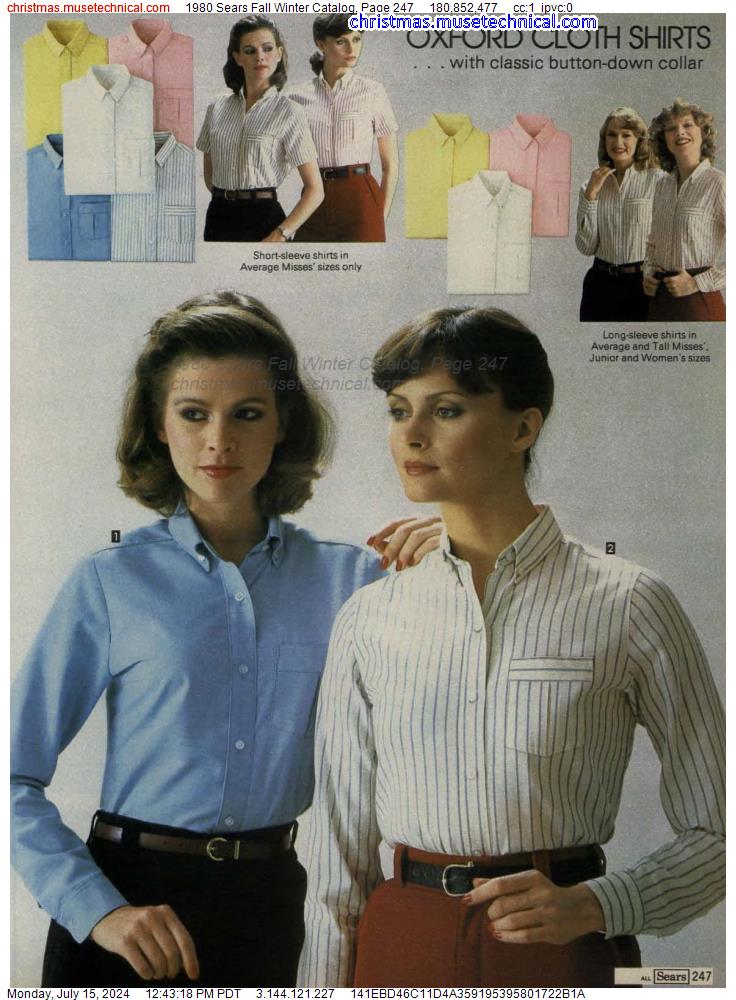 1980 Sears Fall Winter Catalog, Page 247
