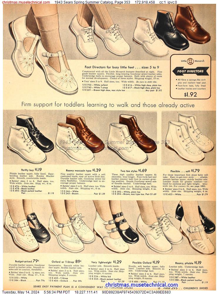 1943 Sears Spring Summer Catalog, Page 353