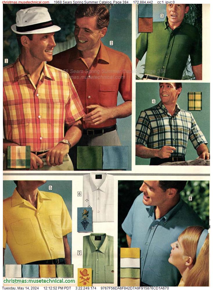 1968 Sears Spring Summer Catalog, Page 384