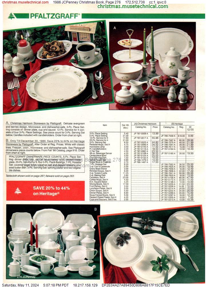 1986 JCPenney Christmas Book, Page 276