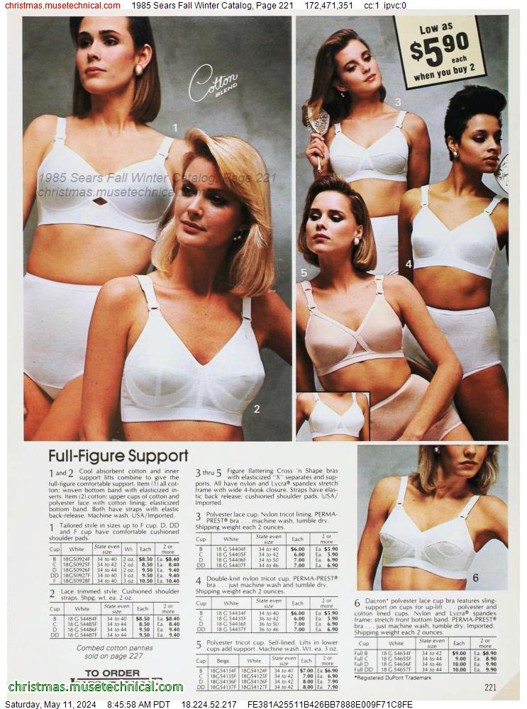 1985 Sears Fall Winter Catalog, Page 221