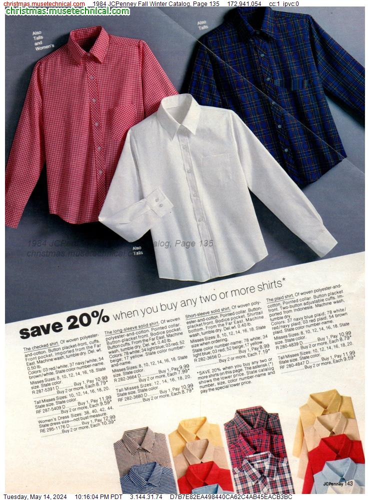 1984 JCPenney Fall Winter Catalog, Page 135