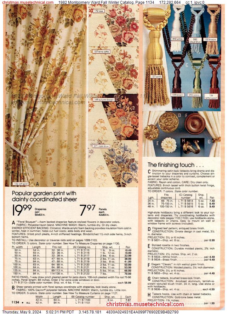 1982 Montgomery Ward Fall Winter Catalog, Page 1134