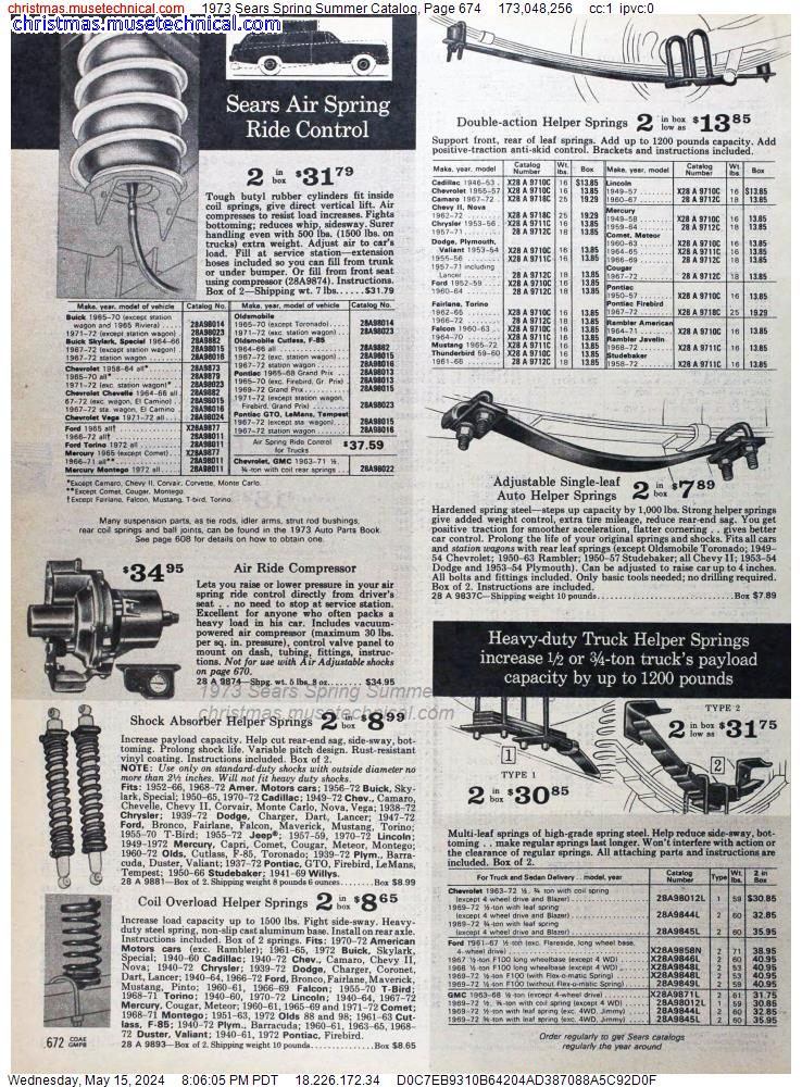 1973 Sears Spring Summer Catalog, Page 674