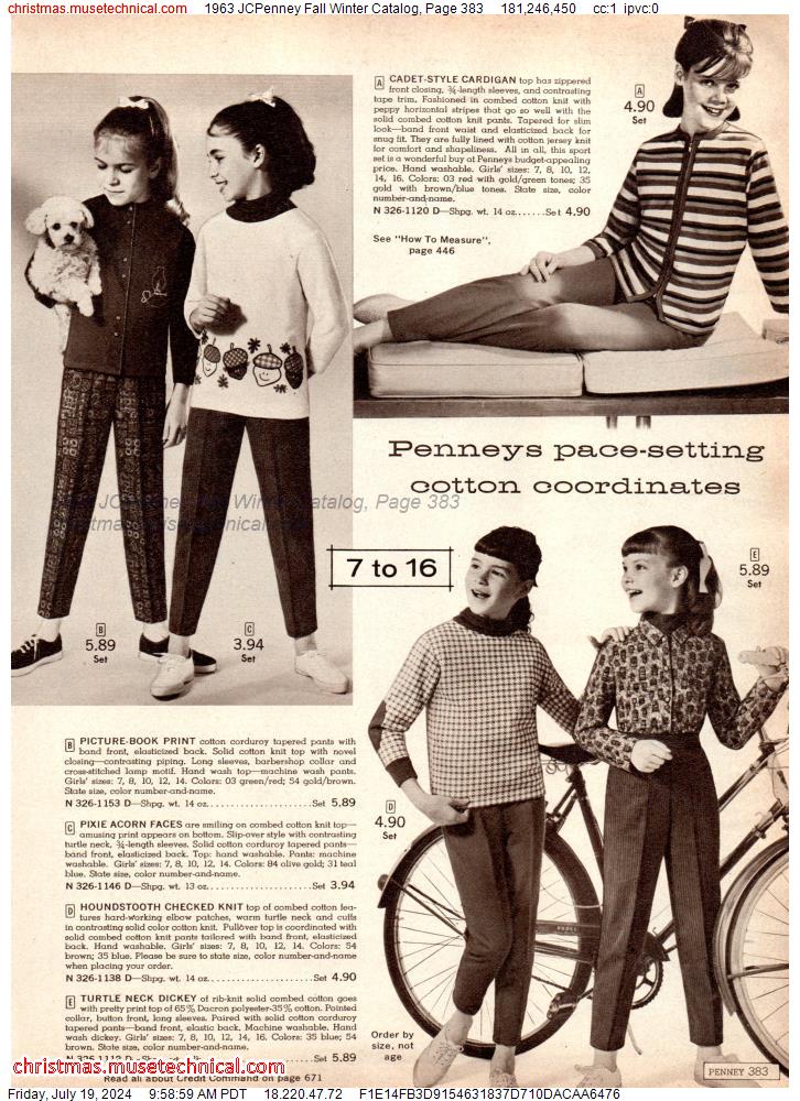 1963 JCPenney Fall Winter Catalog, Page 383