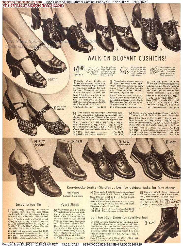 1955 Sears Spring Summer Catalog, Page 268