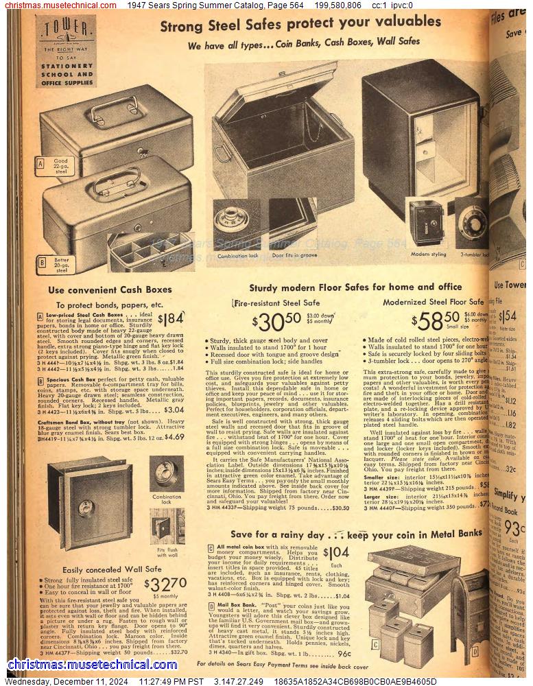 1947 Sears Spring Summer Catalog, Page 564