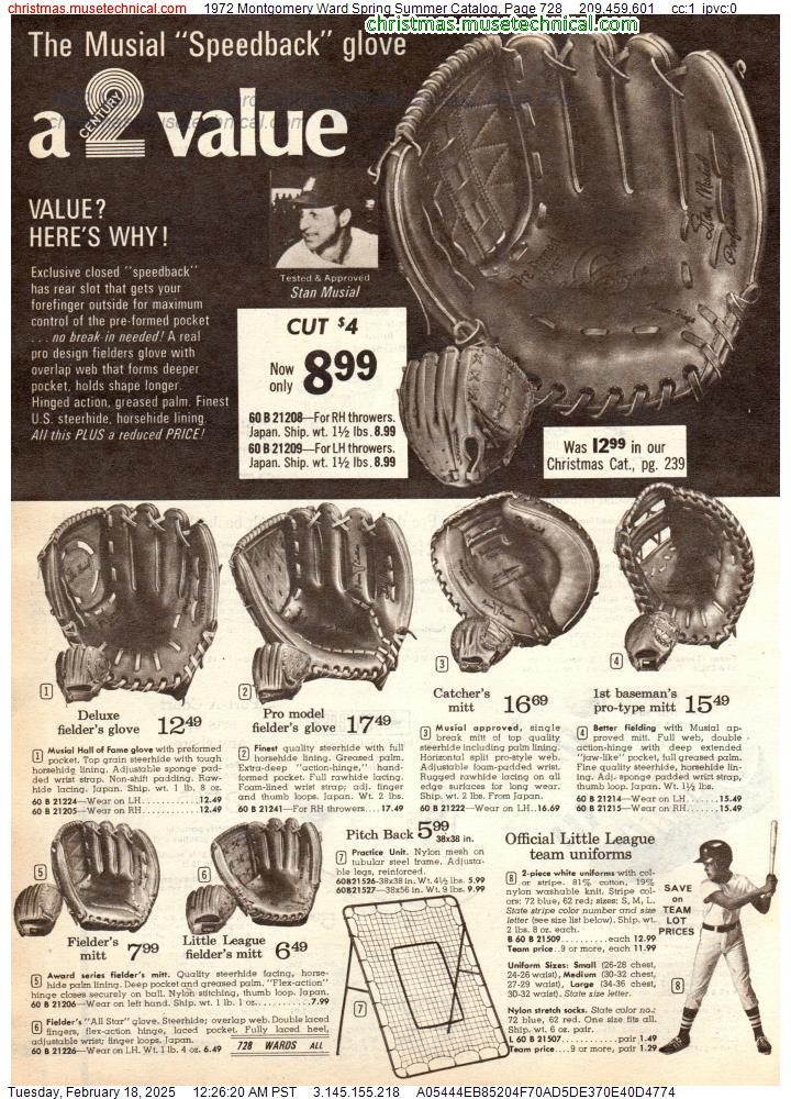 1972 Montgomery Ward Spring Summer Catalog, Page 728