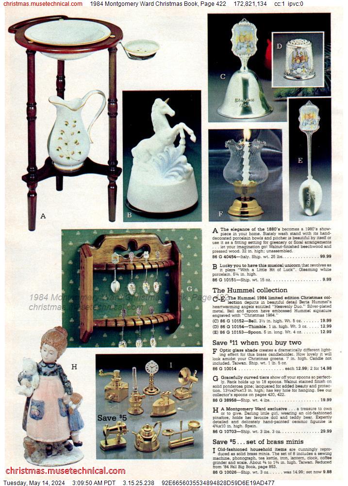 1984 Montgomery Ward Christmas Book, Page 422