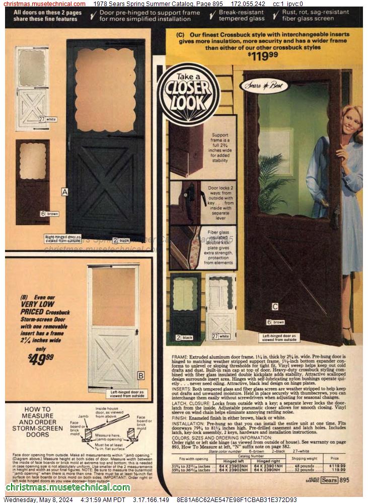 1978 Sears Spring Summer Catalog, Page 895