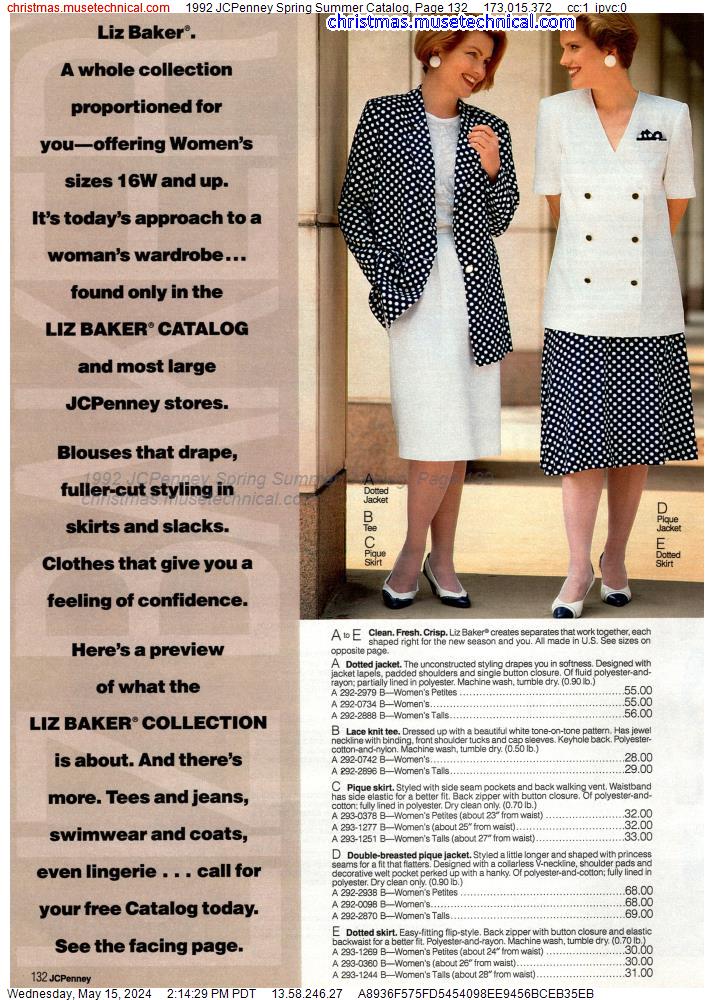 1992 JCPenney Spring Summer Catalog, Page 132
