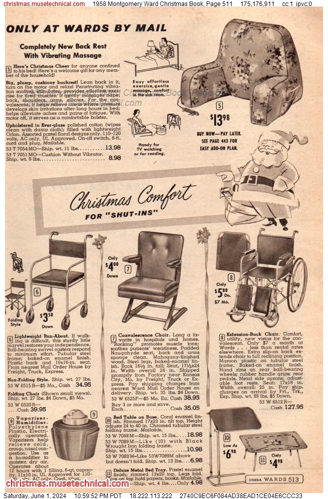 1958 Montgomery Ward Christmas Book, Page 511