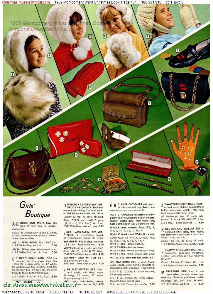 1969 Montgomery Ward Christmas Book, Page 104