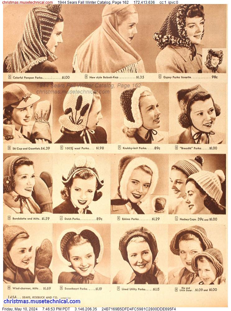 1944 Sears Fall Winter Catalog, Page 162