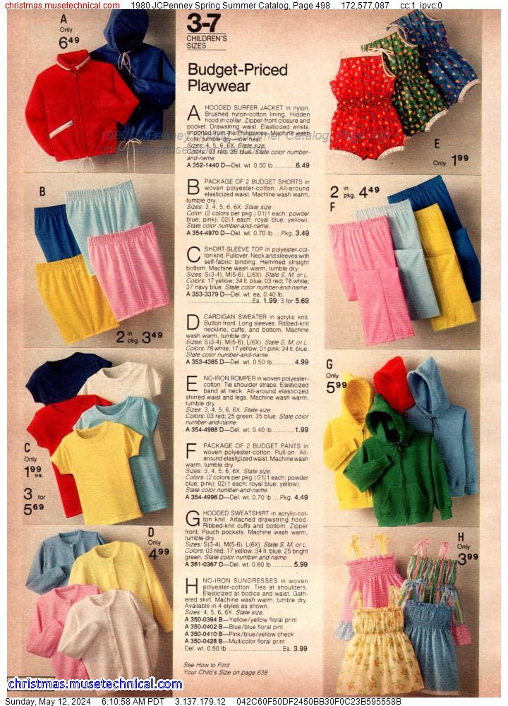 1980 JCPenney Spring Summer Catalog, Page 498