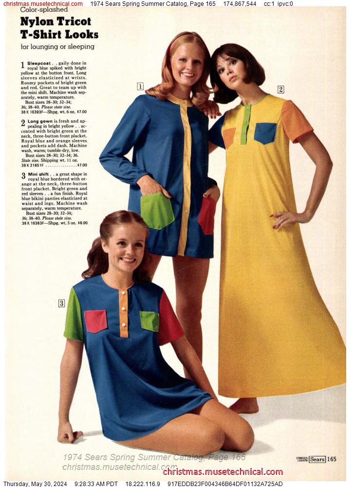 1974 Sears Spring Summer Catalog, Page 165