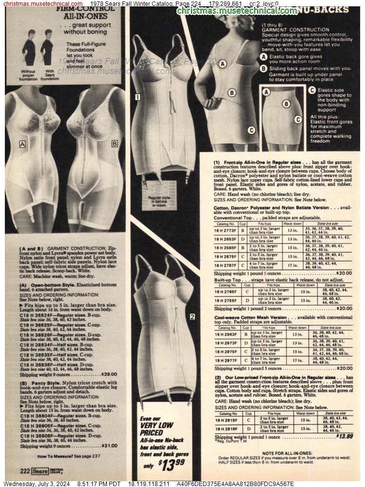 1978 Sears Fall Winter Catalog, Page 224