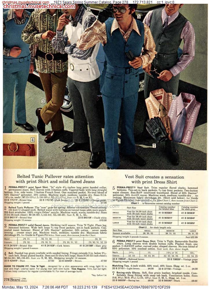 1971 Sears Spring Summer Catalog, Page 278