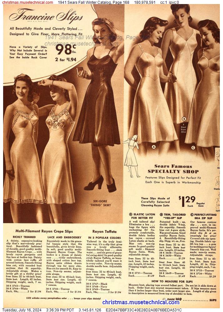 1941 Sears Fall Winter Catalog, Page 168