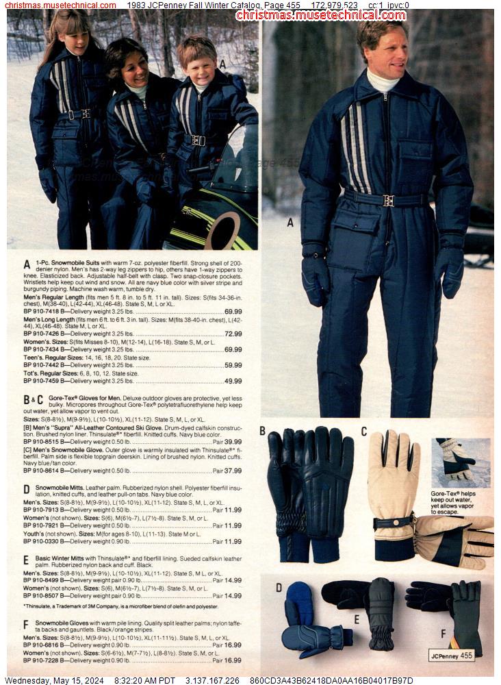 1983 JCPenney Fall Winter Catalog, Page 455