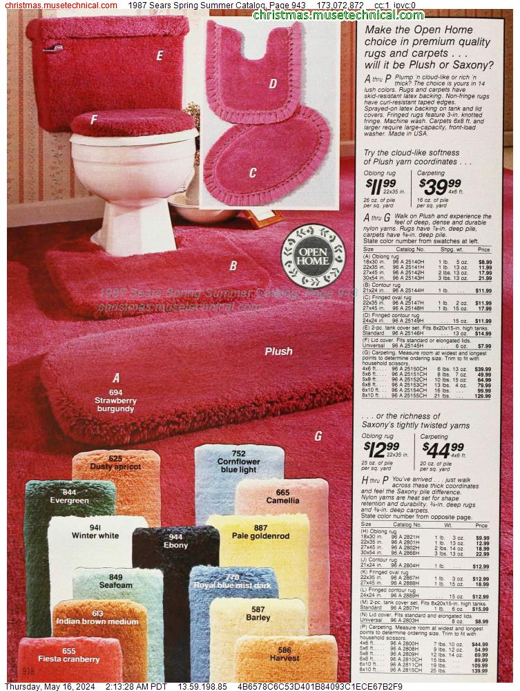 1987 Sears Spring Summer Catalog, Page 943