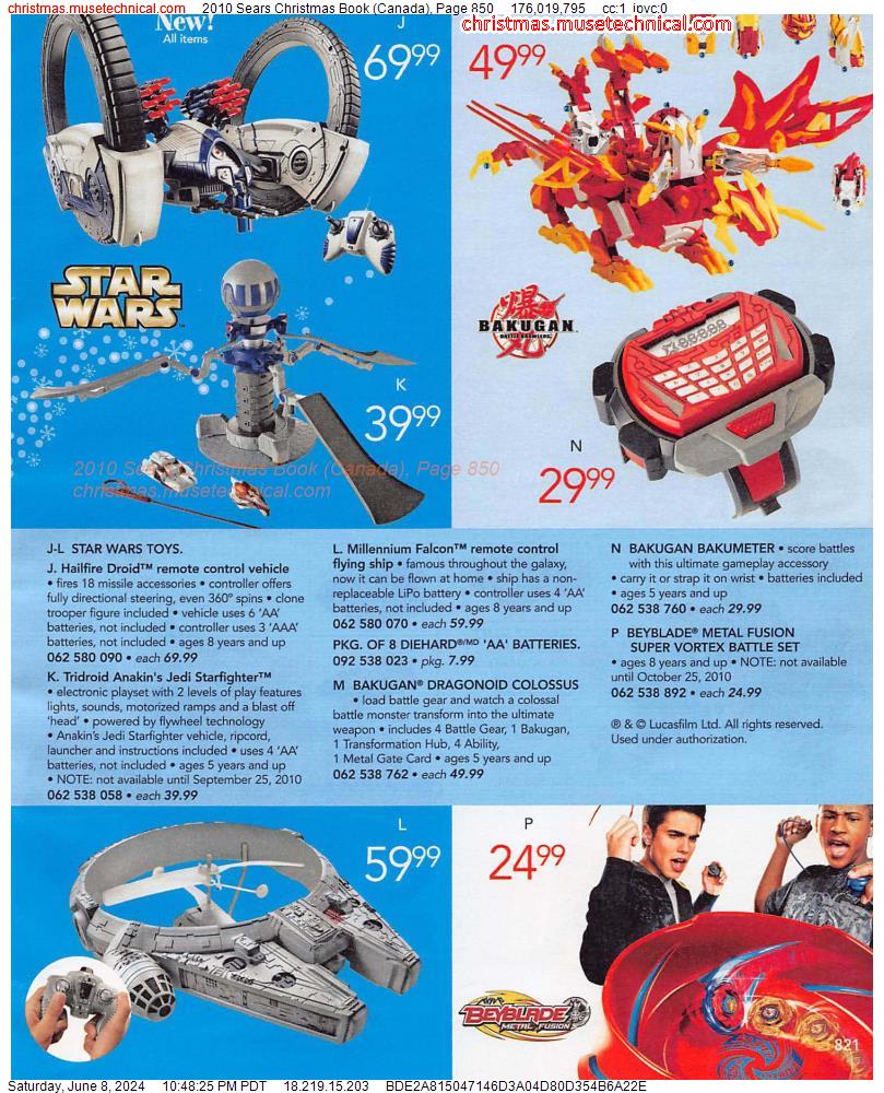 2010 Sears Christmas Book (Canada), Page 850