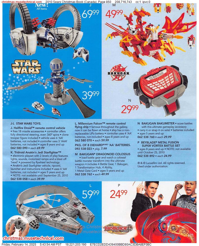 2010 Sears Christmas Book (Canada), Page 850