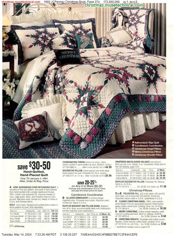 1993 JCPenney Christmas Book, Page 374
