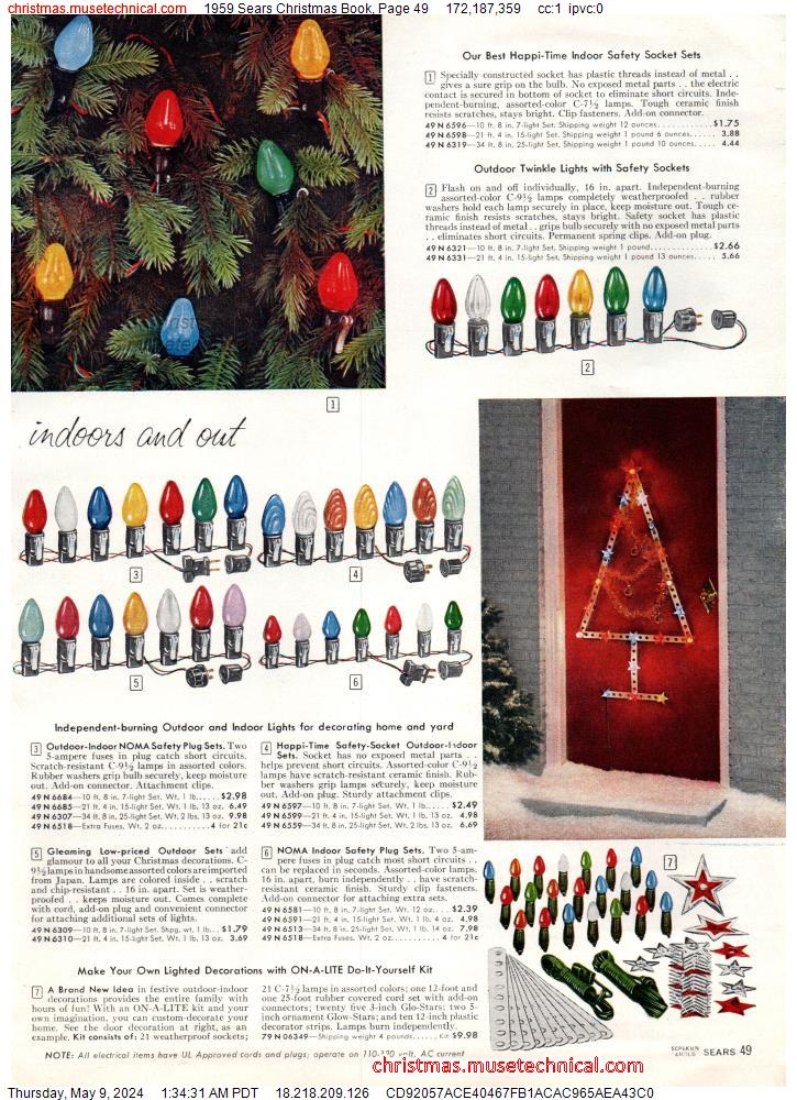 1959 Sears Christmas Book, Page 49