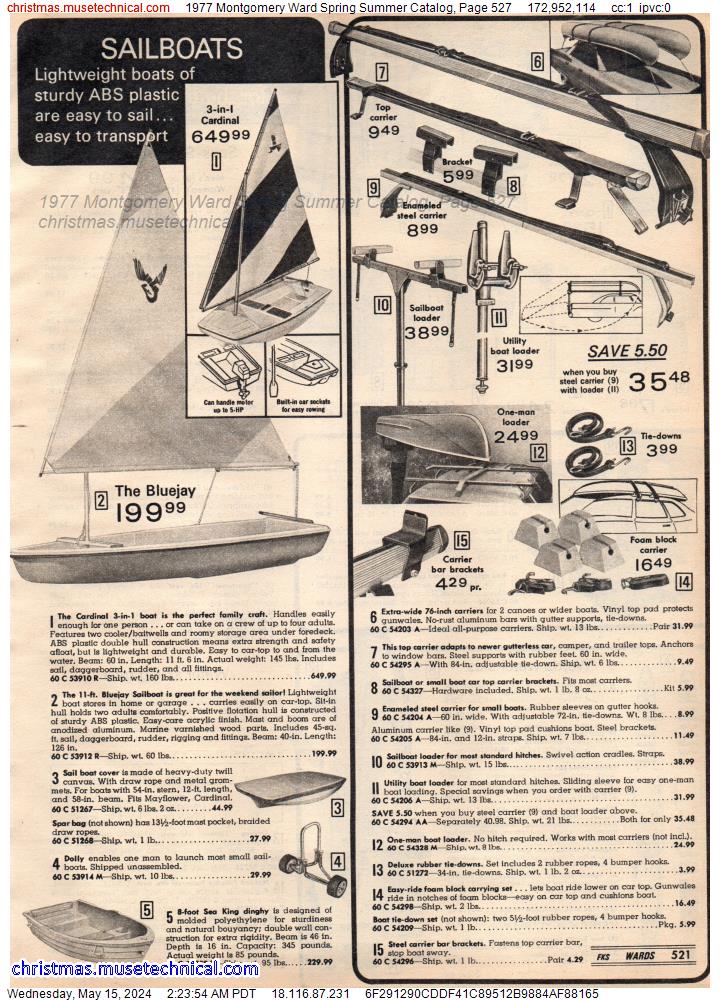 1977 Montgomery Ward Spring Summer Catalog, Page 527