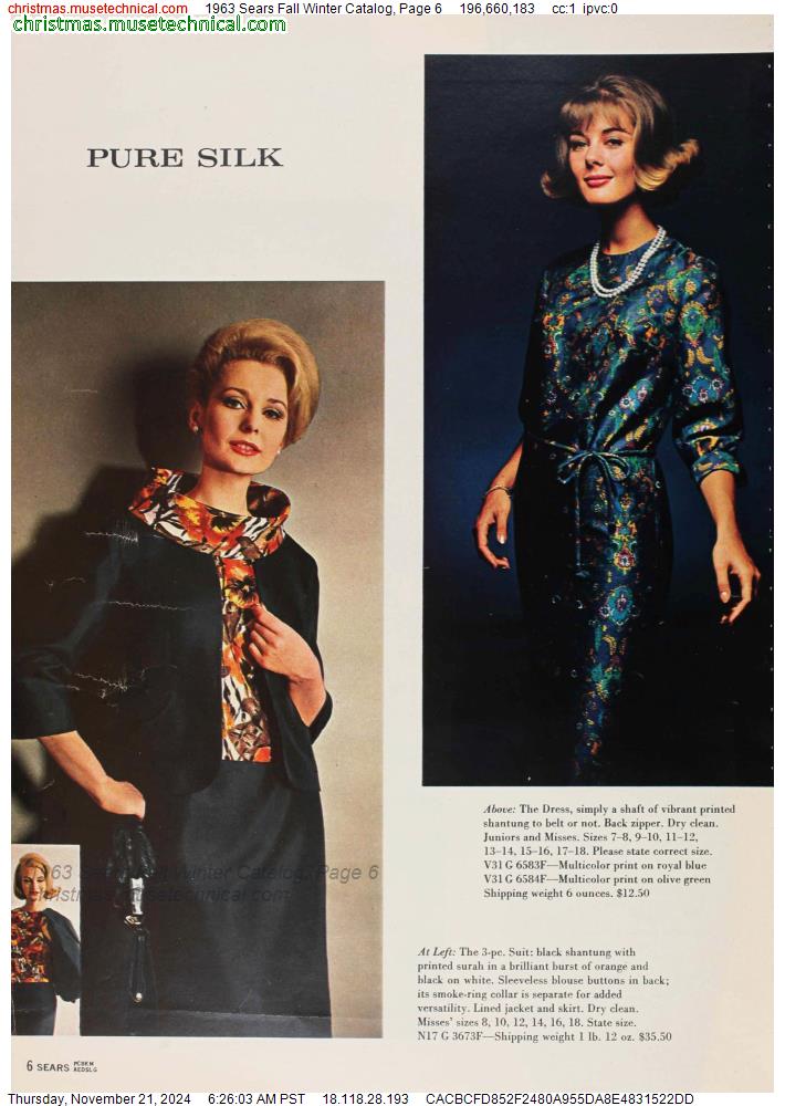 1963 Sears Fall Winter Catalog, Page 6