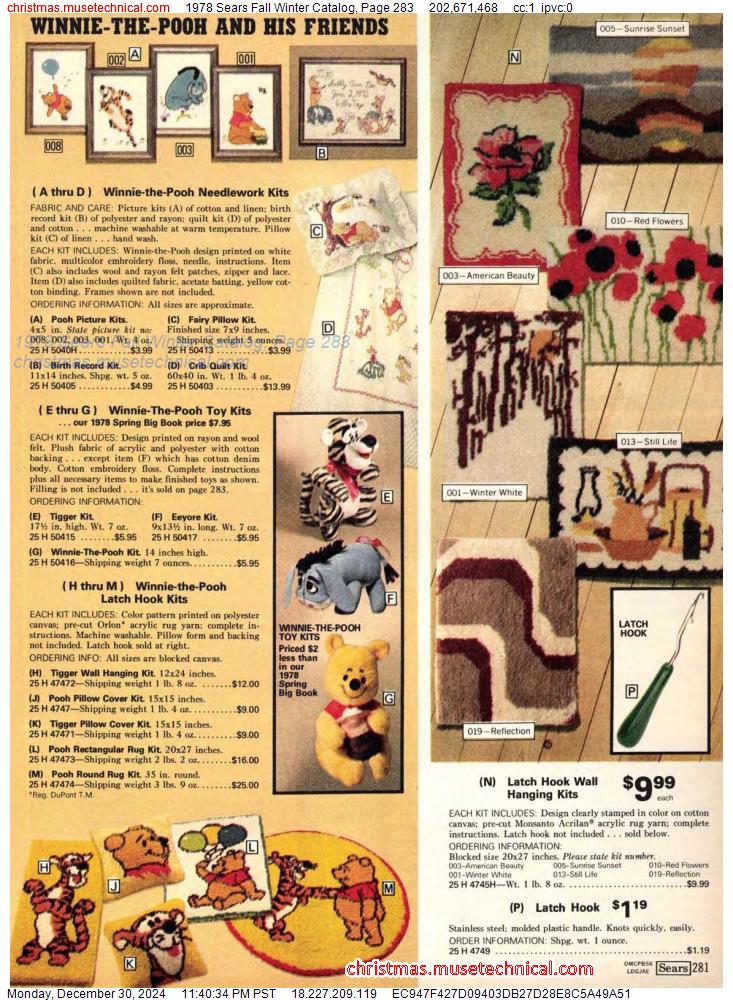 1978 Sears Fall Winter Catalog, Page 283