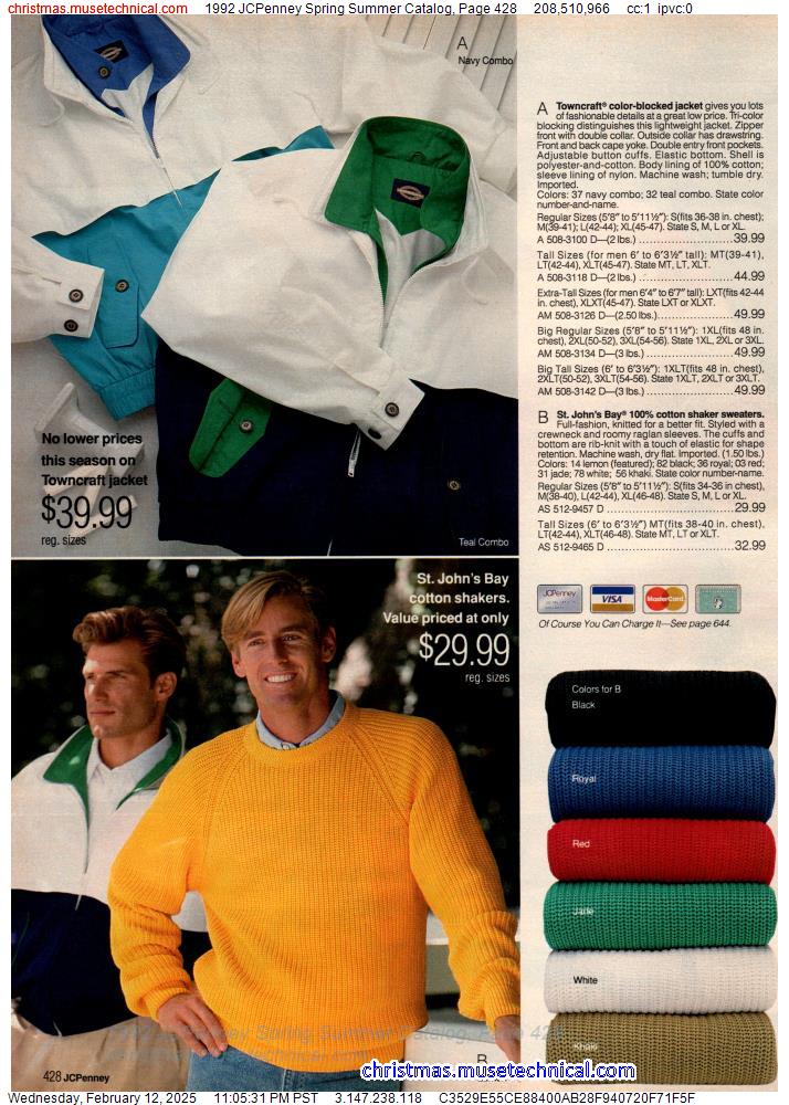 1992 JCPenney Spring Summer Catalog, Page 428