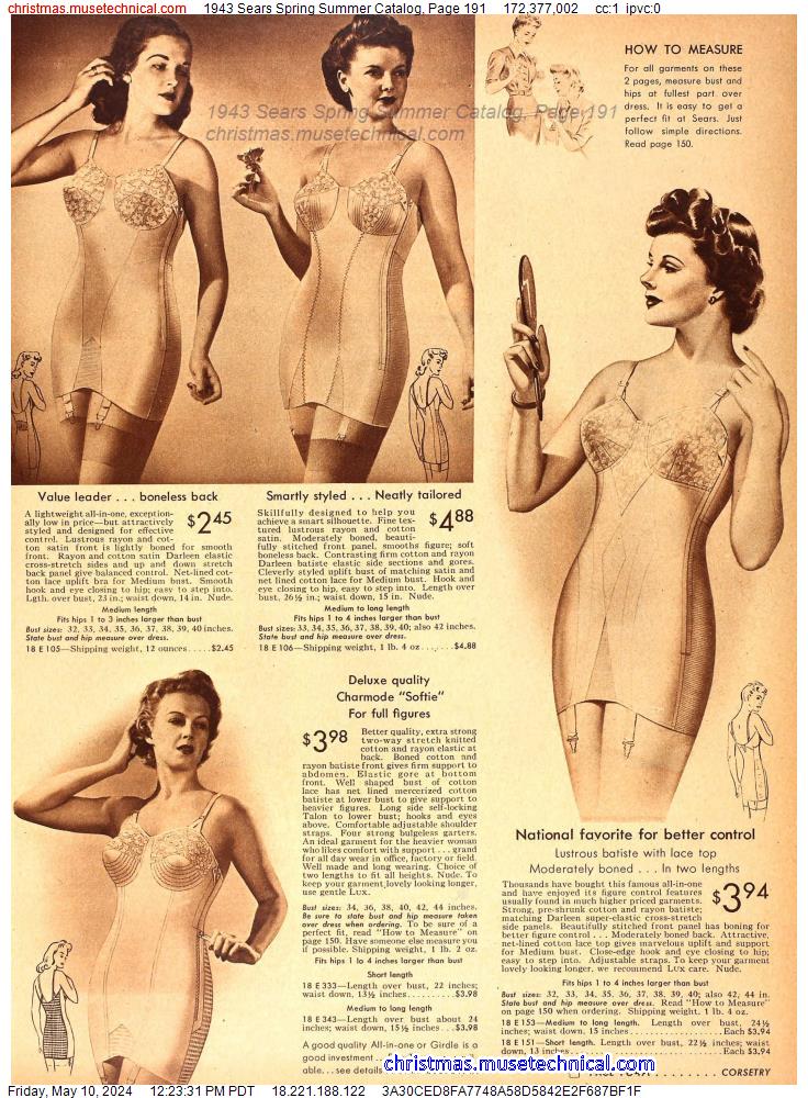 1943 Sears Spring Summer Catalog, Page 191