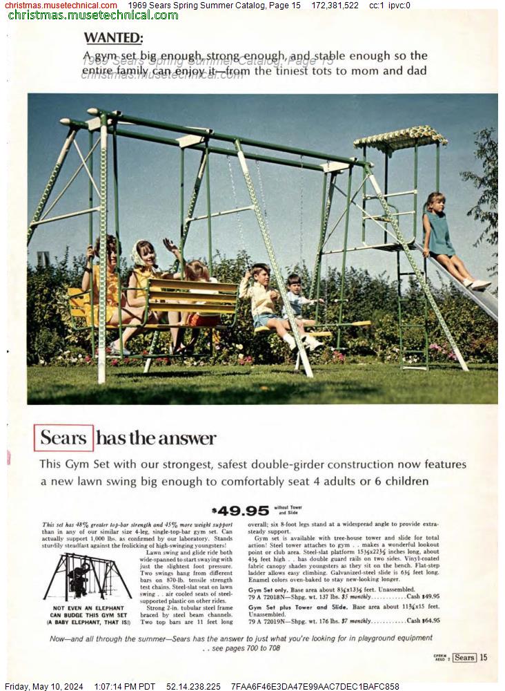 1969 Sears Spring Summer Catalog, Page 15