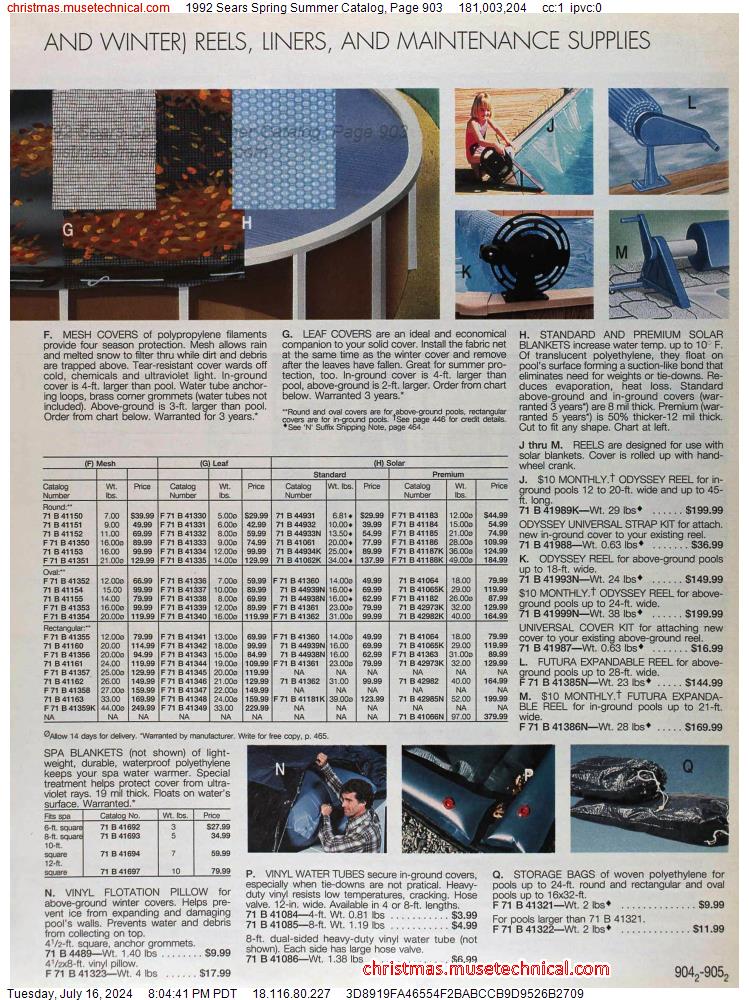 1992 Sears Spring Summer Catalog, Page 903