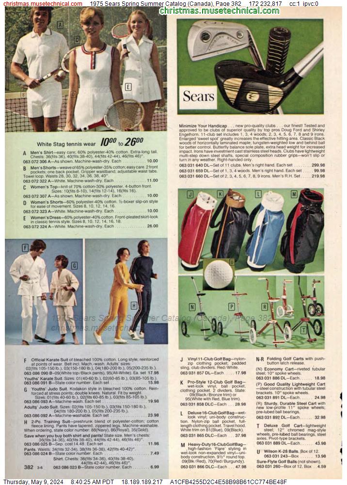 1975 Sears Spring Summer Catalog (Canada), Page 382