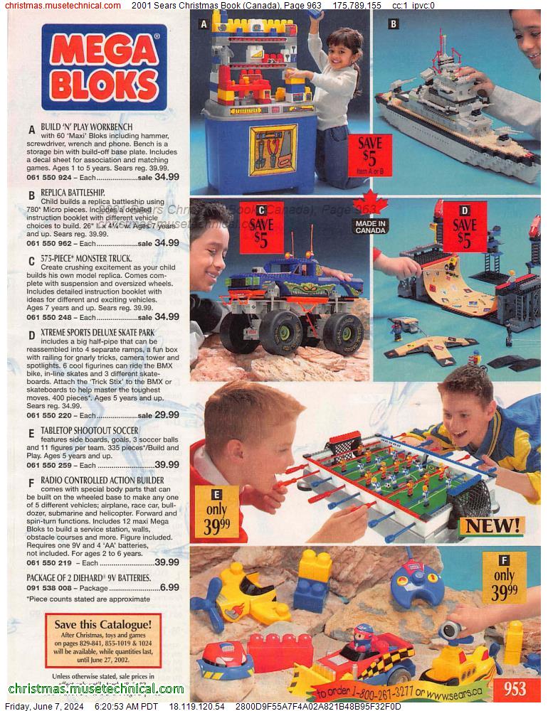 2001 Sears Christmas Book (Canada), Page 963