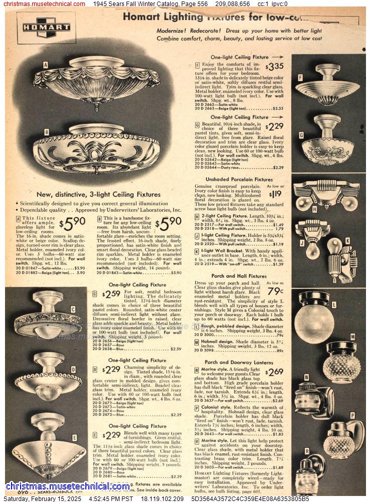 1945 Sears Fall Winter Catalog, Page 556