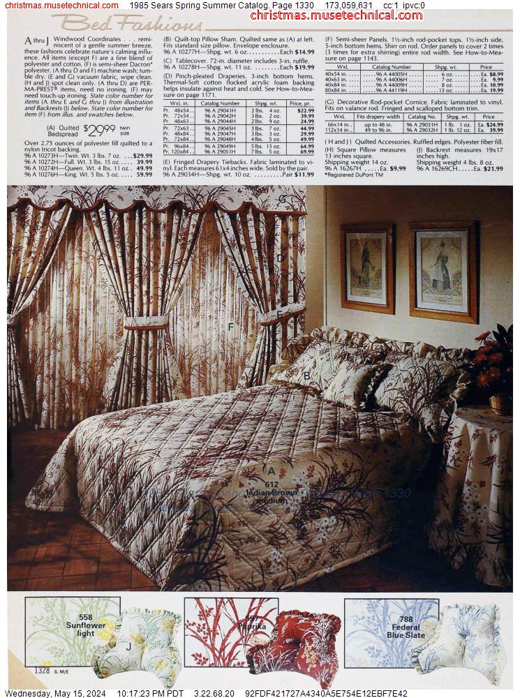 1985 Sears Spring Summer Catalog, Page 1330