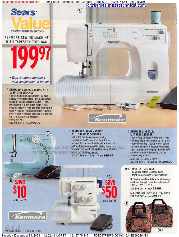 2005 Sears Christmas Book (Canada), Page 622