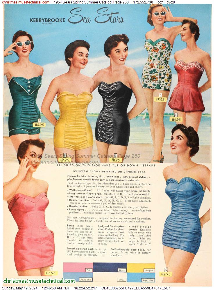 1954 Sears Spring Summer Catalog, Page 260