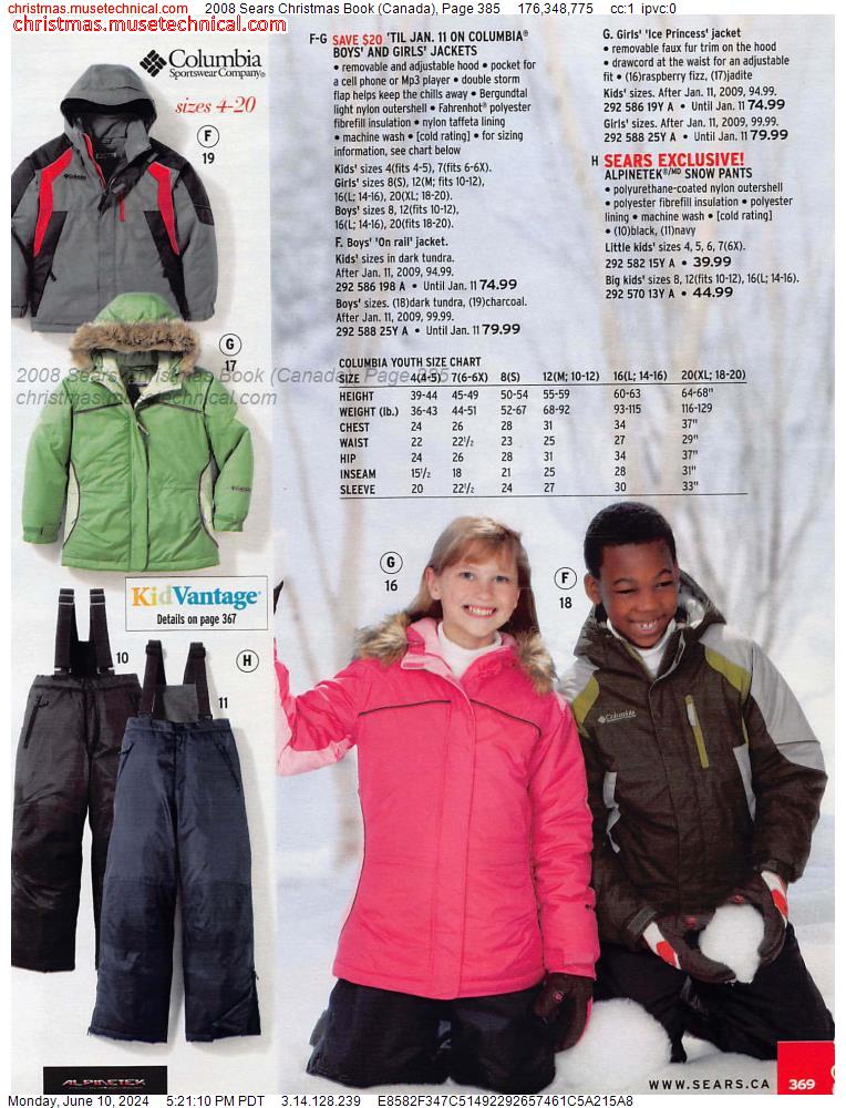 2008 Sears Christmas Book (Canada), Page 385