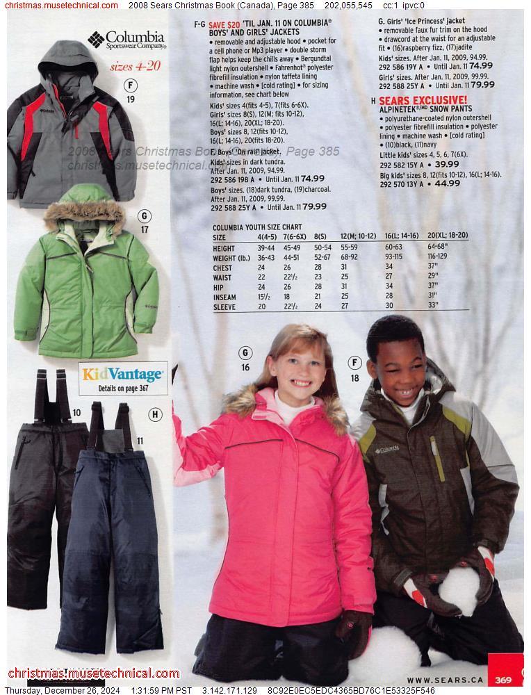 2008 Sears Christmas Book (Canada), Page 385