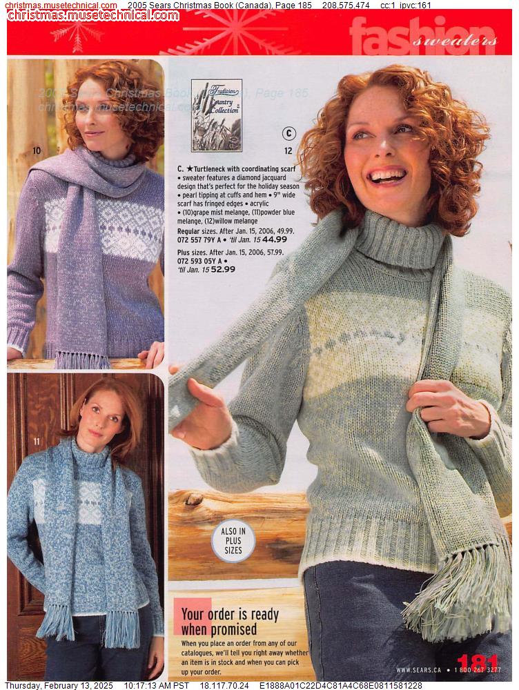 2005 Sears Christmas Book (Canada), Page 185