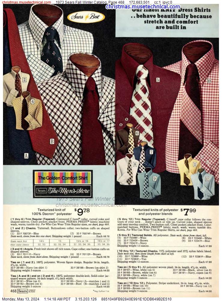 1973 Sears Fall Winter Catalog, Page 468