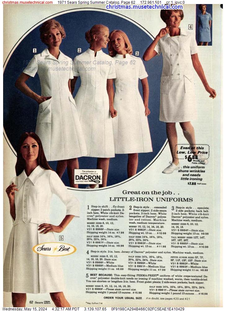 1971 Sears Spring Summer Catalog, Page 62