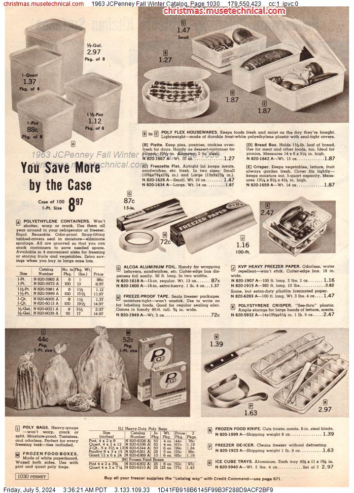 1963 JCPenney Fall Winter Catalog, Page 1030